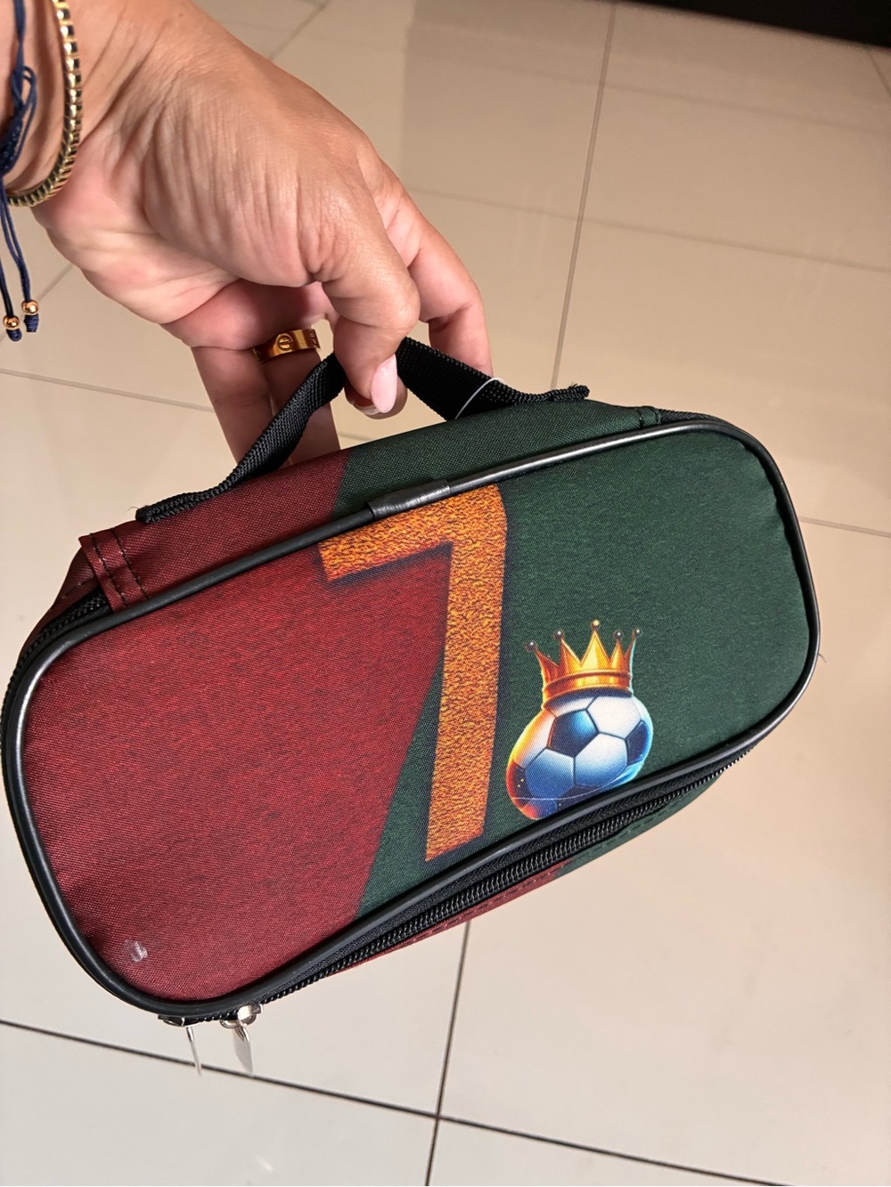 pencil case pounche soccer cr 7 ronaldo cristiano portugal bag school sport goat